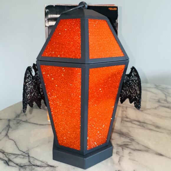 Target Hyde And Eek 15" LED Halloween Lantern Lamp Bat Indoor Outdoor WBatteries - Picture 5 of 11